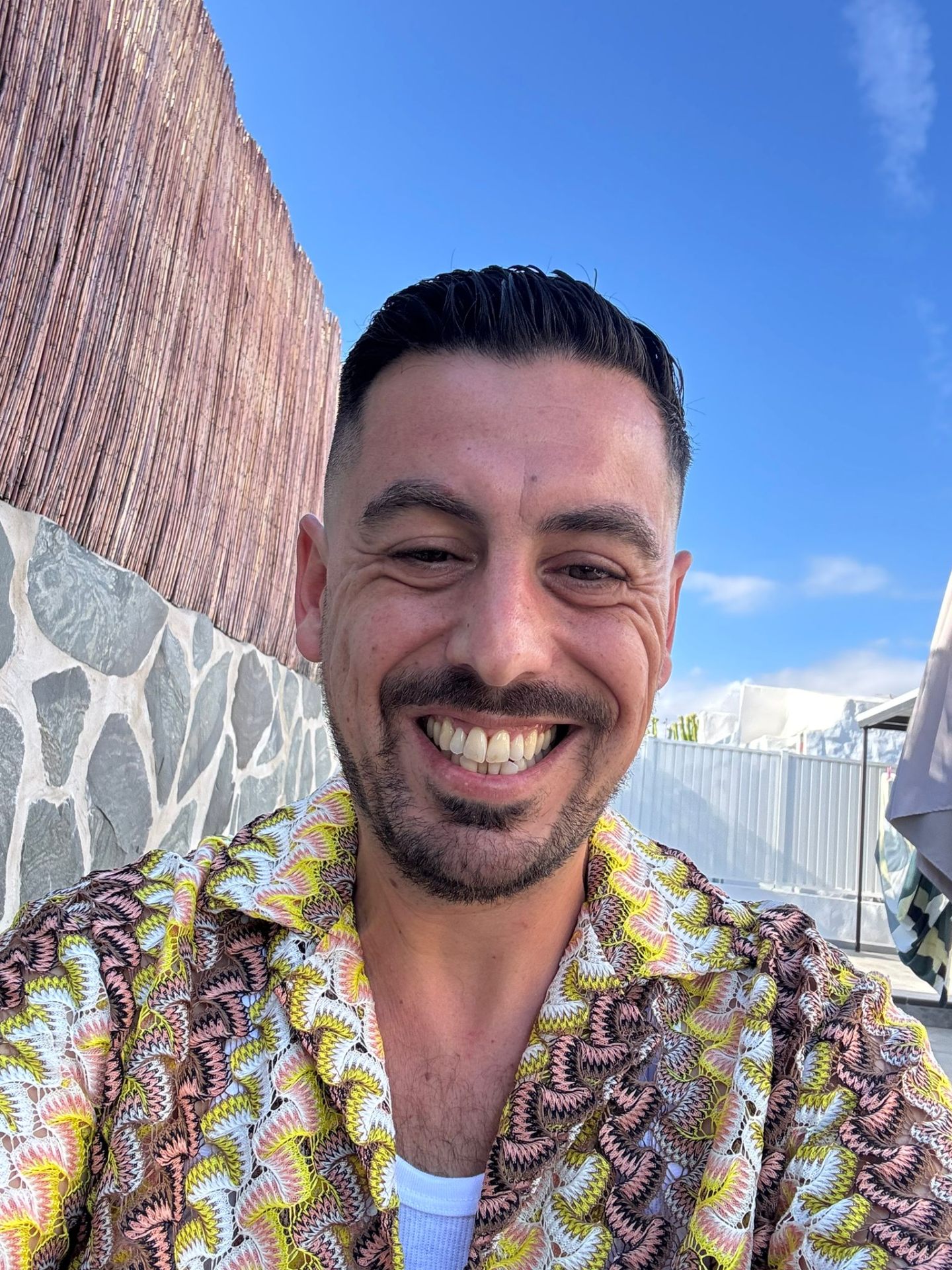 Marc Ryzer on the day he moved from the UK to Gran Canaria